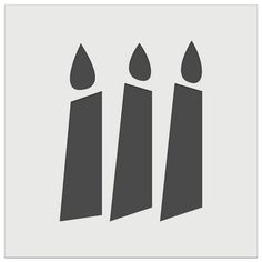 three candles that are black and white on a light gray background with the words, candlelight