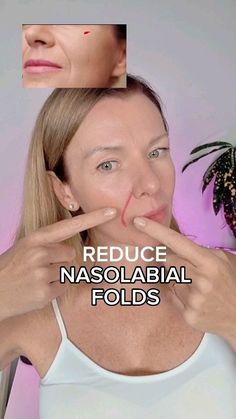 Natalia Gigengak | Natural Face Rejuvenation | 🔥REDUCE NASOLABIAL FOLDS🔥 The main causes of nasolabial folds 👇 🔸The tension of mimic muscles of the central part of the face. 🔸Fat pads... | Instagram Face Massage Video, Face Rejuvenation, Face Massage Anti Aging, Facial Routine Skincare, Beauty Treatments Skin Care, Facial Massage Routine, Face Fat, Face Tightening, Face Yoga Exercises