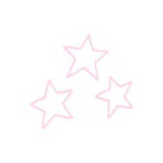 three white stars on a white background