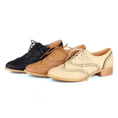 Women's brogues Lace Up Wing Tip Oxford College Round Toe Flat heels Shoes Heel height: 3 cm  US4.5=UK2.5=EUR35=22.5cm US5.5=UK3=EUR36=23cm US6=UK4=EUR37=23.5cm US7=UK5=EUR38=24cm US8=UK6=EUR39=24.5 US9=UK7=EUR40=25cm US9.5=UK7.5=EUR41=25.5cm US10=UK8=EUR42=26cm US10.5=UK8.5=EUR43=26.5cm US11=UK9=EUR44=27cm     Payment 1. We accept PAYPAL only. 2. Payment must be made within 7 days of auction closing (Unpaid dispute will automatically open when item is not paid in 7 days). 3. Plea Lace Up Chunky Heels, Shoe Carousel, Highheels Boots, Women's Oxford Shoes, Women Oxfords, Oxford Shoes Heels, Women Brogues, Casual Oxford Shoes, Xmas Wishlist