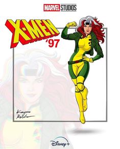 the cover to x - men'97, featuring an image of a woman in yellow and