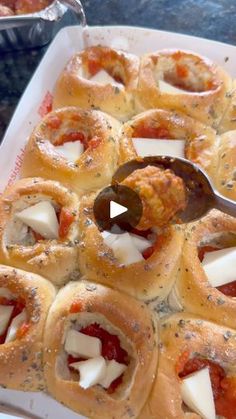 a tray filled with different types of food