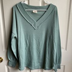 Moving Sale Trying To Get Rid Of Everything So Offer Bundles And Discounts. Green Waffle Knit Long Sleeve. Never Worn. Get Rid Of Everything, Waffle Knit Long Sleeve, Moving Sale, Knit Long Sleeve, Waffle Knit, Waffles, Long Sleeve Tees, Bundles, Cute Outfits