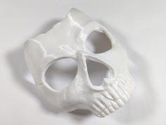 Welcome to our Etsy shop where we offer the ultimate ghost mask for your next costume party or cosplay event. Our mask is designed to give you an authentic ghostly experience that will leave everyone in awe. Crafted using an industrial 3D printer, our ghost mask is made of high-quality PLA plastic, ensuring that it's sturdy and durable. You can choose between two sizes to ensure a perfect fit for your face. Our mask is perfect for those who love to customize their costumes. You can easily paint White Horror Masks For Halloween, White Horror Halloween Mask, Horror Halloween Masks And Prosthetics In White, White Horror Masks And Prosthetics For Halloween, White Horror Halloween Masks And Prosthetics, Halloween Phantom Mask, White Masks For Halloween Fantasy Events, White Fantasy Masks For Halloween, Halloween Masquerade Mask In Phantom Color