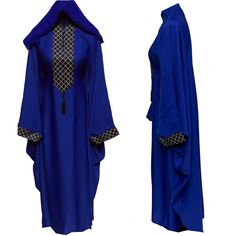 Blue Batwing Abaya Farasha Jalabiya Arab Dress With Stone Works , comes in original plastic wrap with Hijab included. Beautiful material with a premium feel. Exclusive new design Abaya.      Latest new design!  Comes with scarf  stone works  It comes with 2 belt inside that allow you to adjust the size   Colour: blue  material : nida  Suitable for easy iron.   Do not tumble dry.  Dry clean  The scarf is free and it may be little different in colour and design   Abayas are known by many name such as modest Islamic clothing, jilbab, jalabiya Arab rob, long dress, Muslim clothing, Kimonos, Hijab. However, they serve the same purpose: to cover. Other models are usually kaftans, cut from light, flowing fabrics like crepe, georgette, nida, and chiffon. Other known styles are open ,closed front, Blue Long Khimar For Eid, Long Blue Khimar For Eid, Blue Long Sleeve Agbada For Eid, Blue Agbada With Dabka Detail, Blue Abaya For Eid, Blue Long Abaya For Eid, Long Blue Abaya For Eid, Blue Long Sleeve Thobe For Eid, Blue Traditional Abaya For Eid