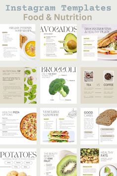 Elevate your Instagram with these eye-catching nutrition post templates! These templates are designed for nutrition, health and wellness coaches who want to create engaging social media contents. Let these templates guide your audience to a healthier lifestyle.  #instgramposttemplates #instagramfeed #socialmediatemplates #nutrition #nutritioncoach Nutrition Ideas For Instagram, Nutrition Instagram Template, Nutrition Template Design, Nutritionist Content Ideas, Nutrition Design Graphics, Instagram Health Posts, Health Coach Instagram Feed, Nutrition Posts For Instagram