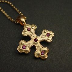 Byzantine Cross Necklace with garnets. Greek Russian Orthodox | Etsy Luxury Hammered Byzantine Jewelry, Stave Church Jewelry, Luxury Byzantine Hammered Jewelry, Luxury Byzantine Pendant Necklace, Luxury Byzantine Style Round Pendant Jewelry, Byzantine Jewelry Egyptian, Byzantine Copper Necklace, Luxury Byzantine Jewelry As Gift, Luxury Byzantine Style Jewelry For Gift