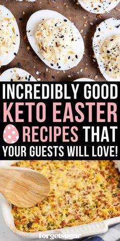 If you're looking for crowd-pleasing keto Easter recipes, give these a try! I'm sharing my favorites from appetizers to side dishes to main meals to desserts. Includes my favorite deviled eggs recipe, a flavorful ham casserole, and so much more. Celery Snacks, Keto Friendly Snacks, Keto Easter, Best Keto Snacks, Good Keto Snacks, Keto Diet Snacks, Overnight Oat, Keto Diet Breakfast, Diet Snacks