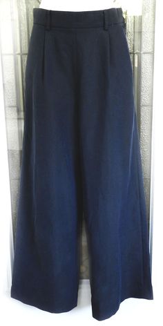 "Vintage Blue High Waist Wide Leg Pants Size 0  Designer Dainer Clothing  High waist wide leg relaxed fit pants in a dark blue color. Light Weight Casual/Dress Pants  Materials: polyester/rayon, front pockets, belt loops, zipper, hooks Measurements: SIZE 0  Waist: 24\" Hips: 34\" Length Inseam: 26\" Pant Leg Width: 11\" Condition is very good  Vintage sizes vary from today sizing. It is best to check the measurements carefully with those of a similar item of your clothing for the most accurate i Girls Designer Dresses, Relaxed Fit Pants, Casual Dress Pants, High Waist Wide Leg Pants, Pants Blue, Dark Blue Color, Fit Pants, Workout Pants, Color Light