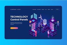 the landing page for technology control panels, which includes people working on computers and other electronic devices