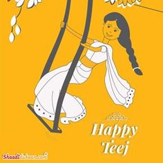 Festival Poster Ideas, Monsoon Food, Hugs And Kisses Images, Happy Hariyali Teej, Happy Teej, Festival Poster Design, Round Mehndi Design