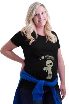 I Heart Mummy Maternity T-Shirt Christmas Maternity Outfits, Black Pregnancy, Chic Maternity, Maternity Tees, Pregnancy Tshirts, How To Have Twins, Pregnant Mom, Funny Outfits, Womens Maternity