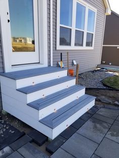 some steps leading up to a house