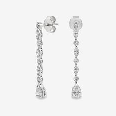 mixed shaped diamond drop earrings Beautiful Accessories, Bridal Event, Bridal Look, Bold And Beautiful, Pear Diamond, Pear Shaped Diamond, Diamond Drops, Diamond Drop Earrings, Bridal Looks