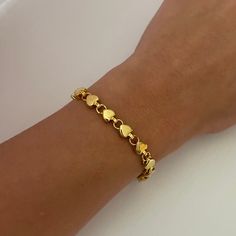 Bubble Heart Bracelet – The Sage Vintage Bubble Heart, Gold Plated Bracelets, Heart Bracelet, Make It, Bubbles, Charms, Plating, Bracelet, Wardrobe