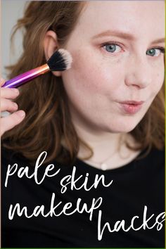 Pale Skin Makeup Hacks! If you have a fair complexion and are constantly struggling with foundation that's too dark, or orange bronzer, or muddy contour - this video is for you! How To Use Bronzer On Fair Skin, Fair Complexion Makeup, Bronzer For Pale Skin, Pale Skin Makeup Tutorial, Fair Skin Contour, Makeup For Pale Skin Dark Hair, Make Up Pale Skin, Make Up For Pale Skin, Makeup Ideas Contouring