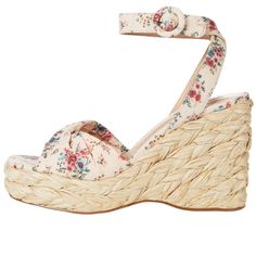 New Without Tags Or Box Steve Madden Poloma Espadrille Platform Wedge Floral Sandal. Retail $129. Size 8.5. A Chunky Espadrille-Style Wedge Brings Earthy Texture And Summery Appeal To A Scene-Stealing Platform Sandal Finished With A Buckle At The Ankle. 4 1/4" Heel 1 1/2" Platform Ankle Strap With Buckle Closure Textile Upper/Synthetic Lining And Sole Feminine Summer Platform Sandals, Summer Fabric Wedge Sandals, Spring Fabric Wedge Heel Sandals, Fabric Wedge Heel Sandals For Spring, Fabric Wedge Heel Sandals For Summer, Feminine Spring Platform Sandals, Spring Feminine Platform Sandals, Feminine Spring Wedge Heels, Feminine Wedge Heels For Spring