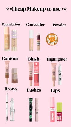 Cheap drugstore makeup School Makeup Tutorial, Drugstore Concealer, Makeup For Moms, Best Drugstore Makeup, Easy Makeup Tutorial