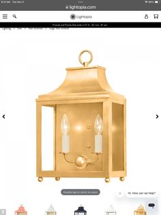 an image of a light fixture on the website for lightshope com, which is selling