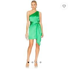 Stunning Jungle Green Short Dress With Tie. Brand New Without Tags. See Photos. Comes From A Pet And Smoke Free Home. Short Green Dress, Amanda Uprichard Dress, Amanda Dress, Amanda Uprichard, Jungle Green, Dress With Tie, Green Shorts, Dresses Xs, Special Events