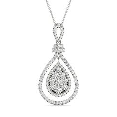 a gorgeous teardrop motif necklace for her!! Details: - 18K White Gold - 1.04 Carats - F Colo - VS2 Clarity - 100 Total Diamond Stones - 2.65 Grams >> All diamonds are naturally and ethically mined.<< Teardrop Diamond Necklace, Gold Vans, Teardrop Diamond, Vs Diamond, Gold Necklace Women, Second Day, Wedding Jewellery Necklace, Floral Necklace, Diamond Fashion