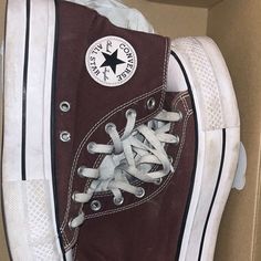 Good Condition Size 8.5 Brown Aesthetic Y2k, Brown Converse, Converse Brown, Brown Y2k, Shoes Aesthetic