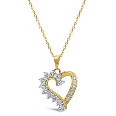 Beautiful heart-shaped design with 1 carat of round diamonds, prong and channel set in a special heart design. Metal: 14K Yellow Gold Gemstones: 1.00 Cts. Diamond Heart Pendant Diamond, Channel Set, Beautiful Heart, Diamond Heart, 1 Carat, Heart Design, Diamond Pendant, Heart Pendant, Round Diamonds