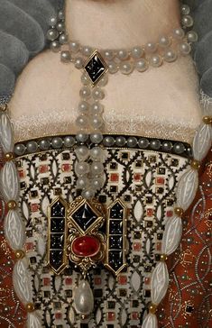 16th Century Clothing, Tudor Fashion, Elizabethan Era, Historical Painting, Historical Jewellery, History Of Fashion, Rhaenyra Targaryen