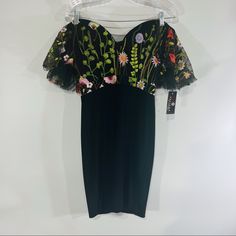 Faviana Glamour Floral Embroidered Off Shoulder Midi Dress Women's Size 4 Condition: New With Tags Off Shoulder Midi Embroidered Floral Applique Embroidered Midi Dress For Party, Floral Embroidery Short Sleeve Midi Dress For Party, Party Embroidered Dress With Floral Applique And Short Sleeves, Short Sleeve Embroidered Dress With Floral Applique For Party, Fitted Embroidered Summer Formal Dress, Fitted Embroidered V-neck Dress, Fitted Floral Applique Midi Dress For Party, Fitted V-neck Mini Dress With Floral Embroidery, Fitted V-neck Embroidered Evening Dress