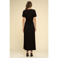 The Georgia Wrap Dress is a WEST K staple - it has a v-neckline, flutter sleeves, a faux wrap tie-waist detail and a hi-low hem. The easy fit silhouette and comfort stretch will make this dress a favorite piece you'll want in every print and color. Fall V-neck Belted Maxi Dress, Fitted V-neck Maxi Dress With Tie Waist, Solid Color Belted V-neck Midi Dress, Belted Midi Dress With V-neck, Belted V-neck Midi Dress, V-neck Maxi Dress With Tie Waist, Flowy Belted Wrap Dress With Surplice Neckline, Flowy V-neck Belted Maxi Dress, Flowy Belted V-neck Maxi Dress