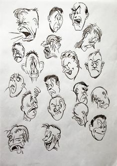 Editorial Cartooning Facial Expressions, Charter Drawings, Editorial Cartooning Journalism, Caricature Reference, Editorial Cartooning, Cartoon Faces Expressions, Facial Expressions Drawing, Easy Graffiti Drawings