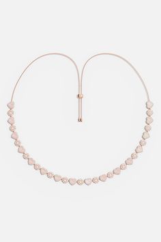 APM Monaco Pink Nacre Heart & Dot Adjustable Necklace - Rose Gold Apm Monaco, Romantic Necklace, Detail Shop, Adjustable Necklace, Pink Heart, Earring Necklace, Chain Lengths, Heart Necklace, Or Rose