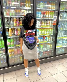 Cute Skirt Outfits With Sneakers, Pencil Skirt Outfits With Jordans, Modest Sneaker Outfits, Skirts And Sneakers Outfit, Sneakers And Skirt Outfit, Skirt And Sneakers Outfit, Modest Street Fashion, Skirts With Sneakers, Modest Casual Outfits