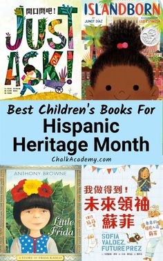 Hispanic Heritage Month Books in Chinese, English, Spanish Hispanic Heritage Read Alouds, Hispanic Heritage Books For Kids, Latinx Heritage Month Activities, Library Hispanic Heritage Month, Self Awareness Preschool Activities