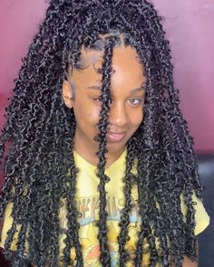 20 Inch Butterfly Locs Crochet Hair Pre-Looped Synthetic Faux Lacs Distressed Crochet Braids Extended Butterflylocs Hairstyle, June Holidays, Slay Hairstyles, Distressed Crochet, Fav Hairstyles