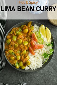 a bowl filled with white rice and vegetables