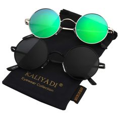 PRICES MAY VARY. 😎VINTAGE DESIGN - Small round sunglasses is a timeless model that combines 70s 80s vintage style with exceptional quality, performance and comfort, great for daily use, or used as party, cosplay costume accessories. 🌞POLARIZED and UV400 PROTECTION – Polarized lens can provide 99% polarization efficiency while blocking UVA & UVB light, delivering a superior visual experience and glare protection while maintaining color integrity, perfect for driving, running, fishing, beach, cl Hippie Glasses, Small Round Sunglasses, Hippie Sunglasses, Circle Sunglasses, Polarized Sunglasses Women, Green Laser, Classic Sunglasses, Sunglasses For Men, Spring Hinge