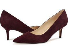 Women's Nine West Arlene | Zappos.com Elegant Fitted Suede Kitten Heels, Almond Toe Suede Kitten Heels For Work, Chic Suede Kitten Heels For Office, Chic Suede Kitten Heels With Round Toe, Elegant Suede Kitten Heels With High Heel, Elegant Suede Kitten Heels With 4-inch Heel, Elegant Suede Court Shoes Medium Width, Chic Court Shoes With 4-inch Heel For Business Casual, Chic Business Casual Court Shoes With 4-inch Heel