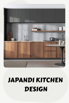 the japanese kitchen design book is open and ready to be used in any type of home