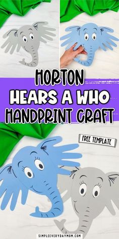 Searching for a fun and easy Dr. Seuss Day craft for kids? Well, you’re in luck because we’ve got the perfect one! This Horton Hears A Who handprint craft for kids is simple, fun, and only requires a few supplies. It’s a great Dr Seuss craft for making as an at home activity or as a classroom craft. Make sure to try all our march crafts for kids Horton Hears A Who Craft, March Crafts For Kids, Dr Seuss Craft, Project For Preschoolers, Dr. Seuss Crafts, Dr Seuss Crafts, Diy Kid Activities, Seuss Crafts, March Crafts