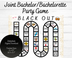 an image of a party game with the words black out