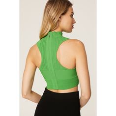 Green nylon (72% Rayon, 1% Spandex). Top. Mock neck. Sleeveless. Back zipper closure. 32" from shoulder to hemline. Imported. Chic Nylon Sleeveless Tank Top, Chic Nylon Tank Top, Chic Sleeveless Nylon Tank Top, Fitted Tank Top With Zipper Closure, Fitted Nylon Tops With Zipper Closure, Chic Sleeveless Nylon Top, Fitted Green Tops With Zipper Closure, Fitted Sleeveless Tank Top With Zipper, Fitted Sleeveless Tank Top With Zipper Closure