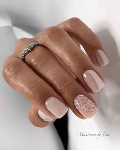 Milky Nails, Short Acrylic Nails Designs, Neutral Nails, Orange Nails, Classy Nails, Chic Nails