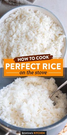 how to cook perfect rice on the stove