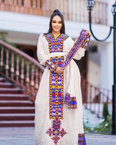 Bright and Colorful Habesha Dress