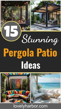 15 Stunning Pergola Patio Ideas You’ll Fall In Love With Pergola Patio Decor Ideas, Pergola Patio Ideas, Patio Party Decorations, Garden Ideas Budget Backyard, Pergola Ideas, Modern Pergola, Patio Inspiration, Patio Garden Design, Patio Style