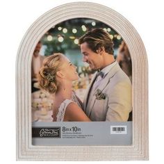 a wedding photo frame with a bride and groom