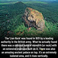 the lion rock was found in 1933 by leading authority in the british army what he actually found