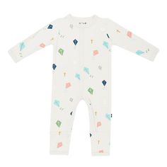 Crafted from soft bamboo rayon, these rompers are super gentle on delicate skin. The stretchy material gives your baby room to comfortably grow, while giving you the option of a snug or looser fit. 97% Rayon made from Bamboo, 3% Spandex Snap closures Breathable material Fold over cuffs to prevent scratching on sizes preemie, newborn, and 0-3 months Please note: Due to how the fabric for prints is cut and sewn each garment will have a unique placement of print. Playful White Jumpsuits And Rompers For Loungewear, Playful White Jumpsuits And Rompers For Playtime, White Spring Bodysuit For Bedtime, White Long Sleeve Jumpsuits And Rompers For Playwear, Soft White Onesie For Playtime, White Long Sleeve Bubble Romper For Loungewear, White Long Sleeve Bubble Romper For Playwear, White Long Sleeve Bodysuit For Sleep, Long Sleeve Printed Summer Onesie