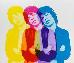 an image of three men with different colors on the same photo and one has his arms crossed